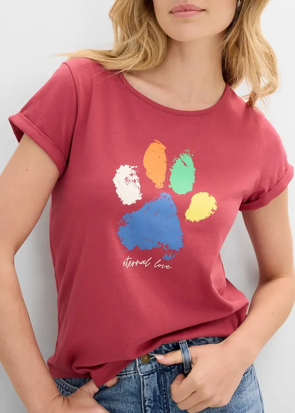 T-Shirt aus reiner Baumwolle, bonprix