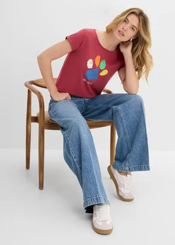T-Shirt aus reiner Baumwolle, bonprix