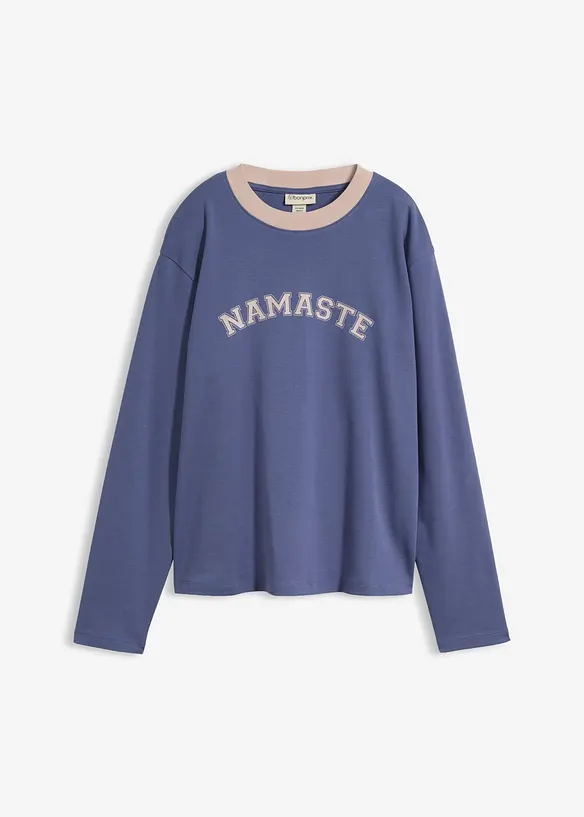 T-shirt manches longues en coton &eacute;pais, bonprix