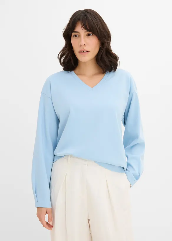 T-shirt manches longues 100% coton, bonprix