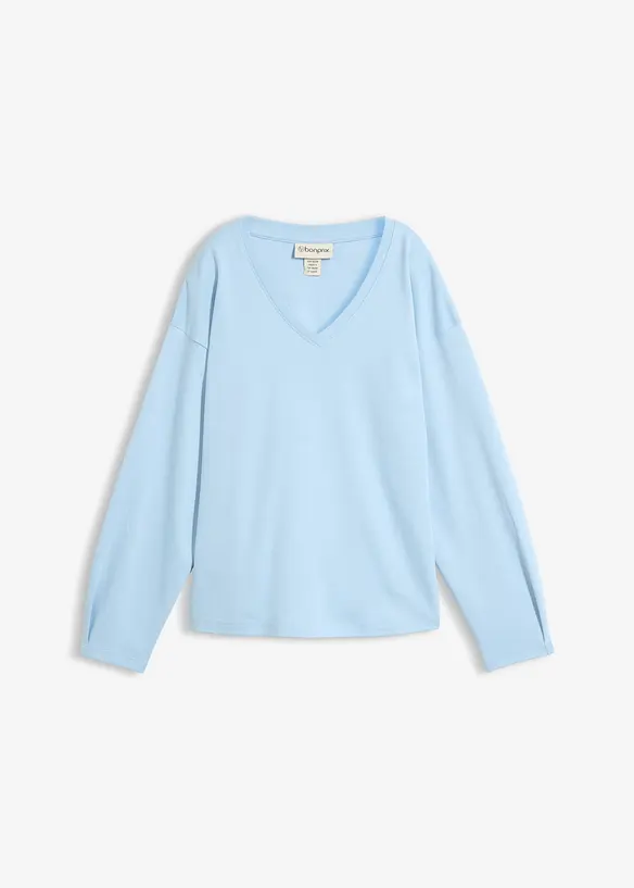 T-shirt manches longues 100% coton, bonprix