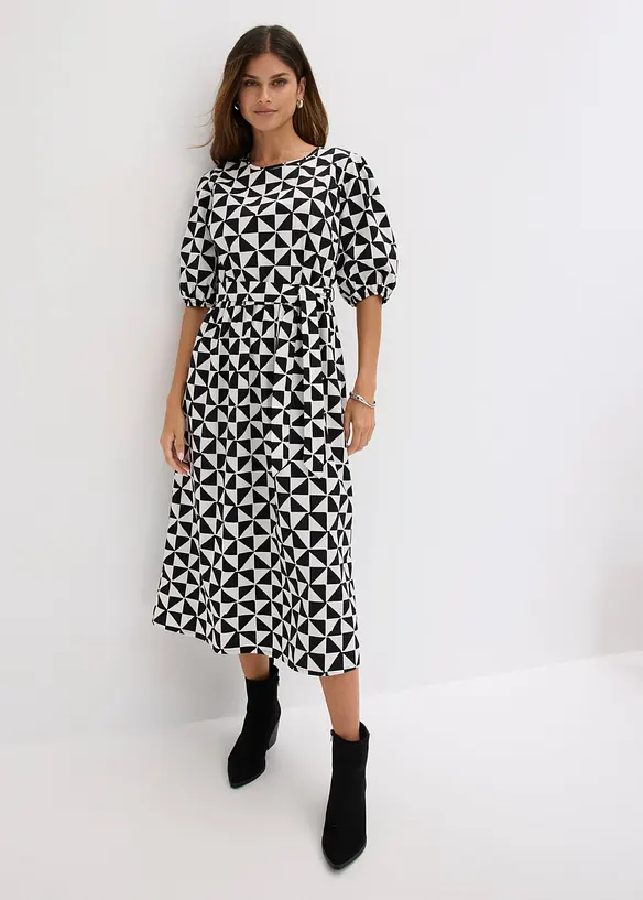 Midikleid aus reiner Baumwolle, bonprix