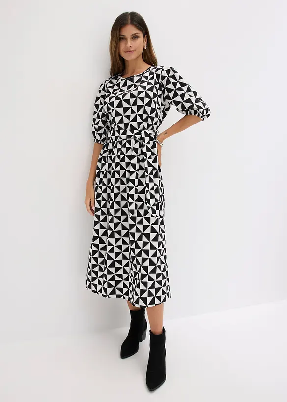 Midikleid aus reiner Baumwolle, bonprix