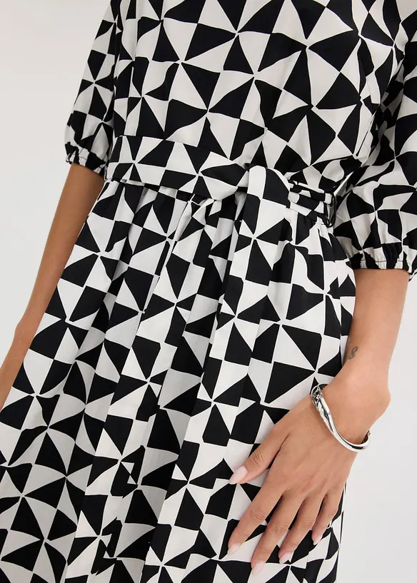Midikleid aus reiner Baumwolle, bonprix