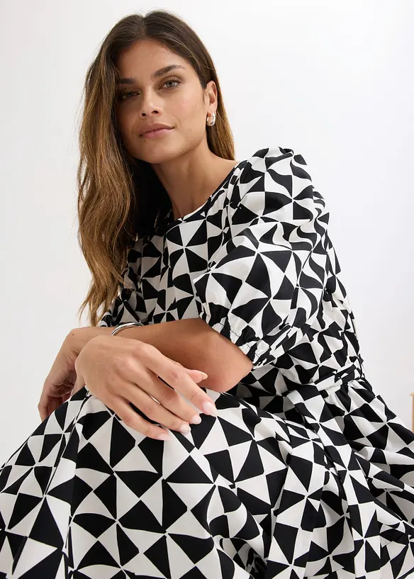 Midikleid aus reiner Baumwolle, bonprix