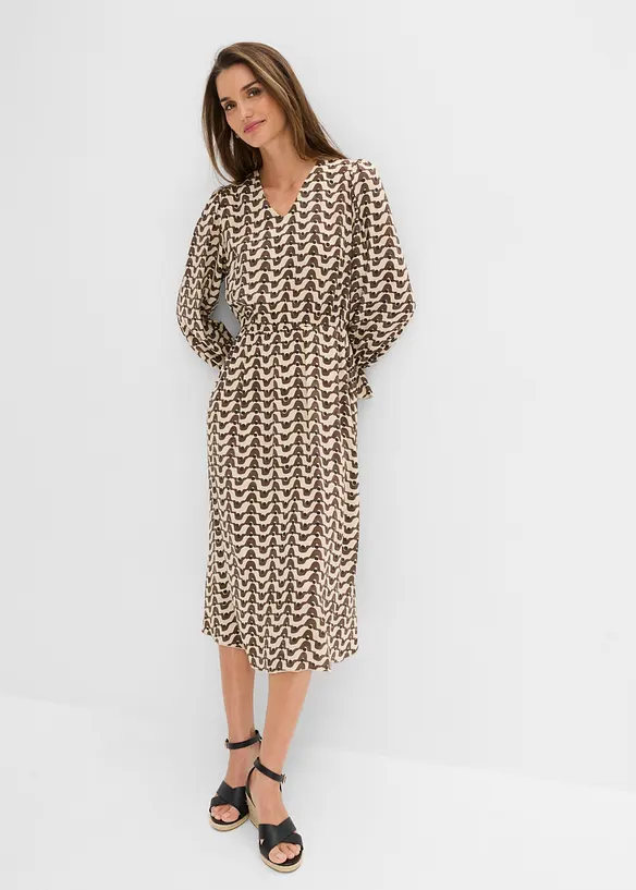Robe midi en viscose fluide, bonprix