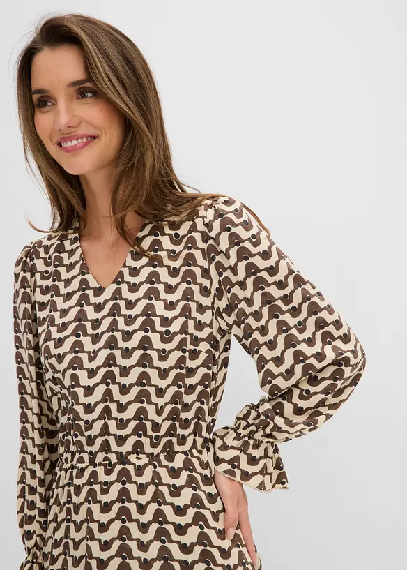 Robe midi en viscose fluide, bonprix