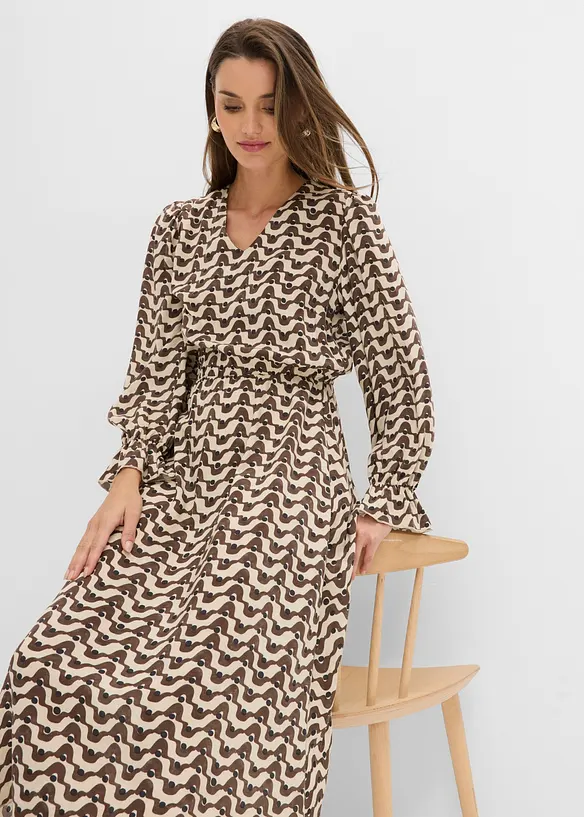 Robe midi en viscose fluide, bonprix