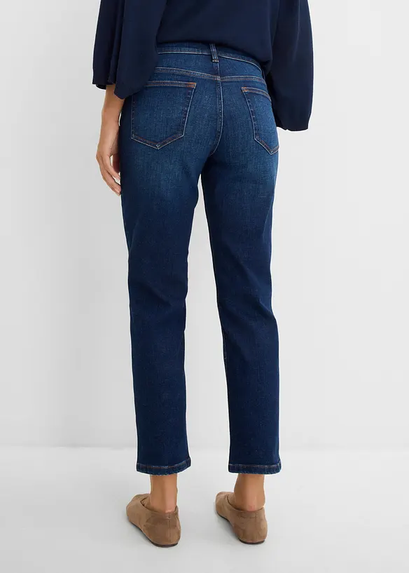 Jean droit, taille mi-haute, cropped, bonprix