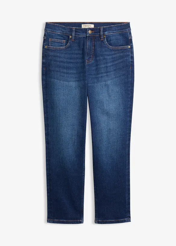 Jean droit, taille mi-haute, cropped, bonprix