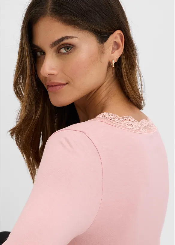 Langarmshirt aus softer Viskose, bonprix