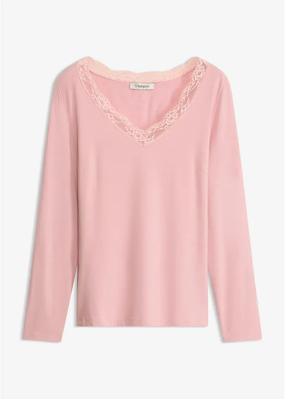 Langarmshirt aus softer Viskose, bonprix