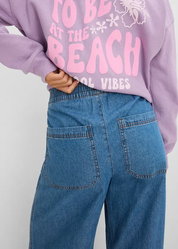 Jean large taille haute, bonprix