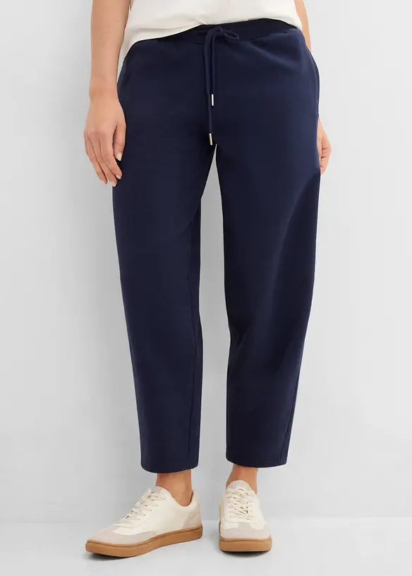 Pantalon sweat coupe barrel 100% coton, bonprix