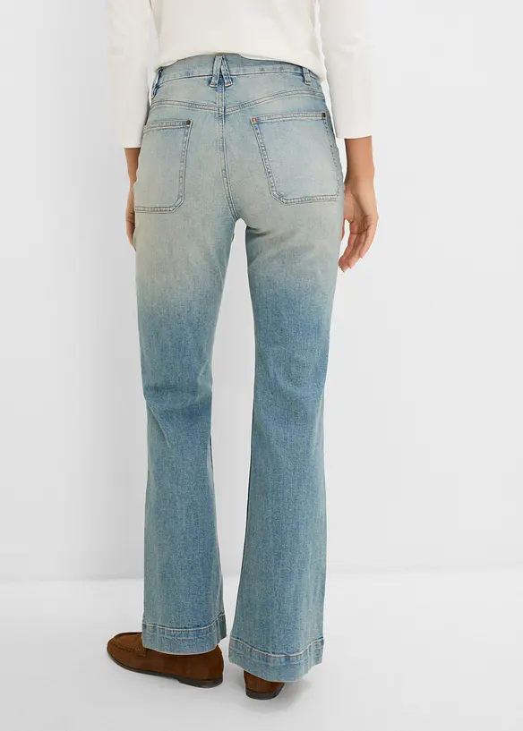 Flared-Jeans Mid Waist, bonprix