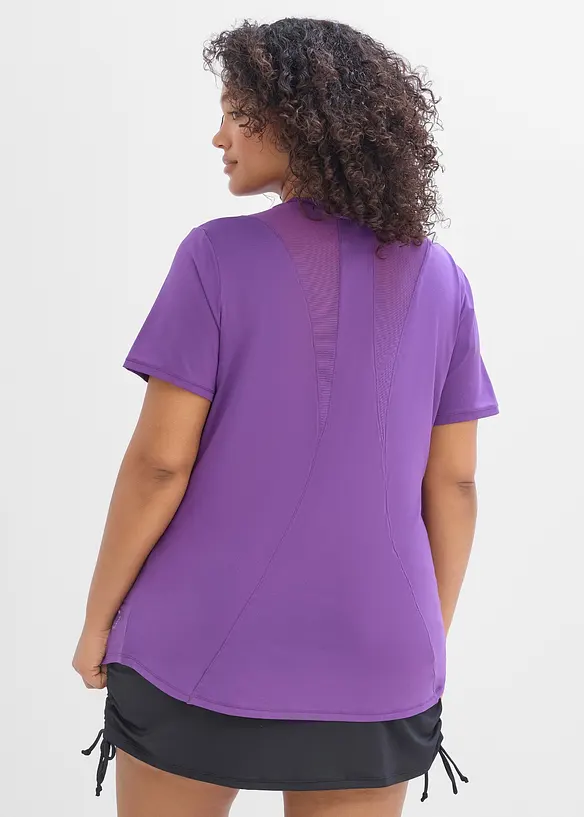 Top de sport l&eacute;ger &agrave; empi&egrave;cement mesh, s&eacute;chage rapide, bonprix