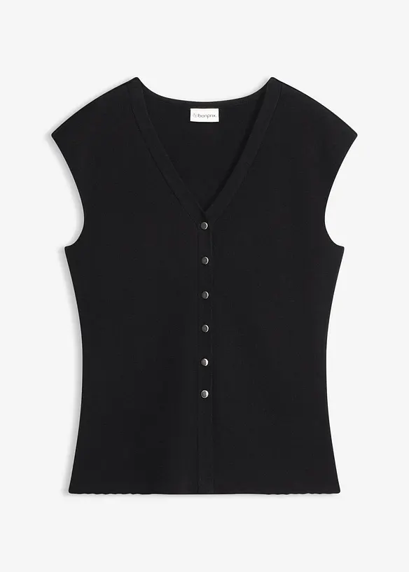 Strick-Weste mit V-Ausschnitt, bonprix