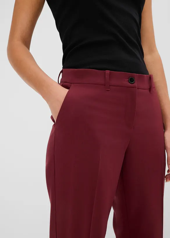 Pantalon de tailleur &agrave; pinces, bonprix
