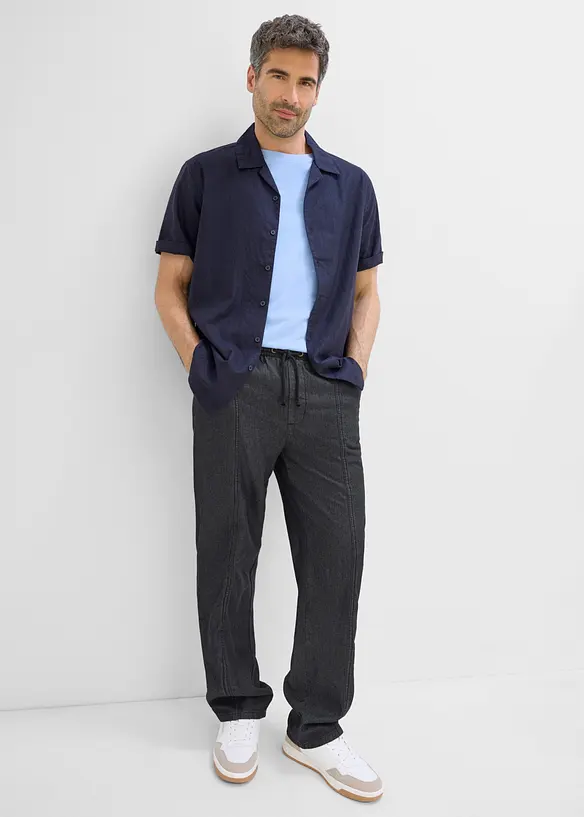 Leichte Loose-Fit Schlupfhose, Straight, bonprix