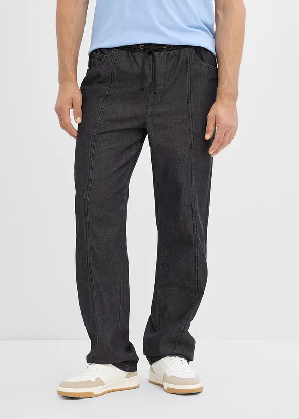 Leichte Loose-Fit Schlupfhose, Straight, bonprix