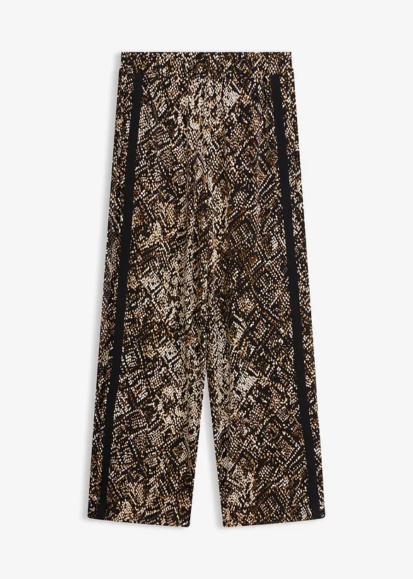 Pantalon en jersey avec bandes de satin, bonprix