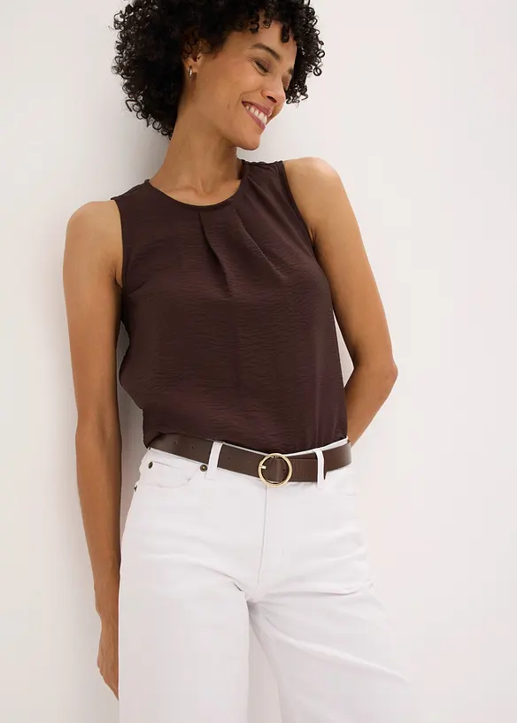 Ceinture &agrave; boucle ronde, bonprix