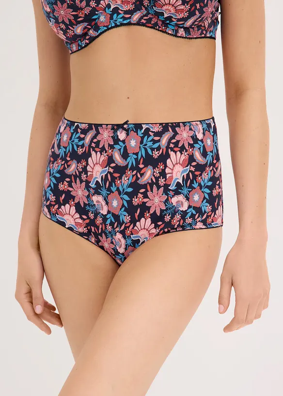 Lot de 4 slips taille haute coton, bonprix