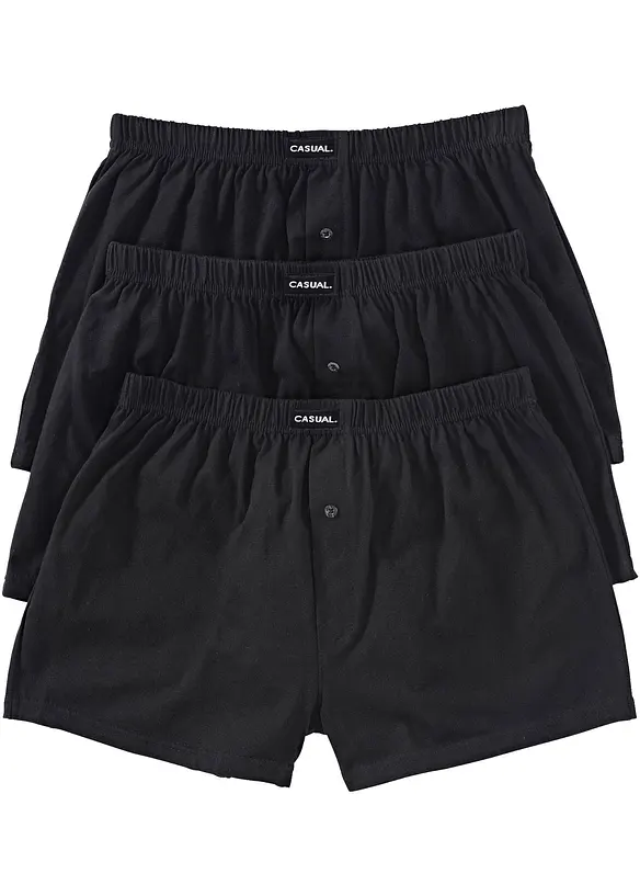 Lot de 3 cale&ccedil;ons en jersey coton, bonprix