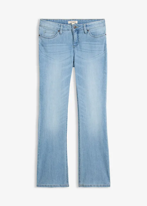 Bootcut Jeans Mid Waist, Komfort-Stretch, bonprix