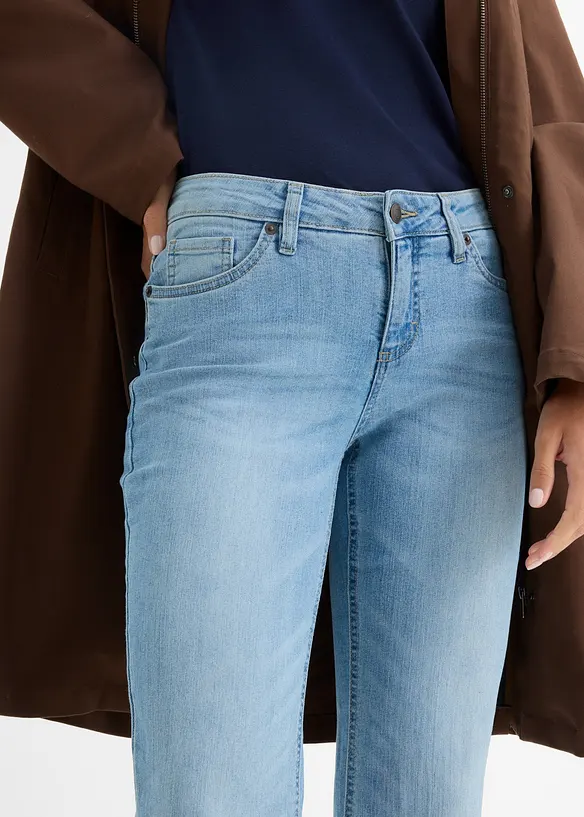 Bootcut Jeans Mid Waist, Komfort-Stretch, bonprix