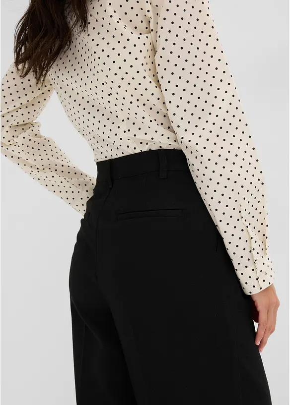 Pantalon large &agrave; pinces, bonprix