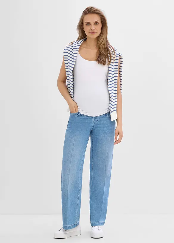 Jean large de grossesse, long et extensible, bonprix