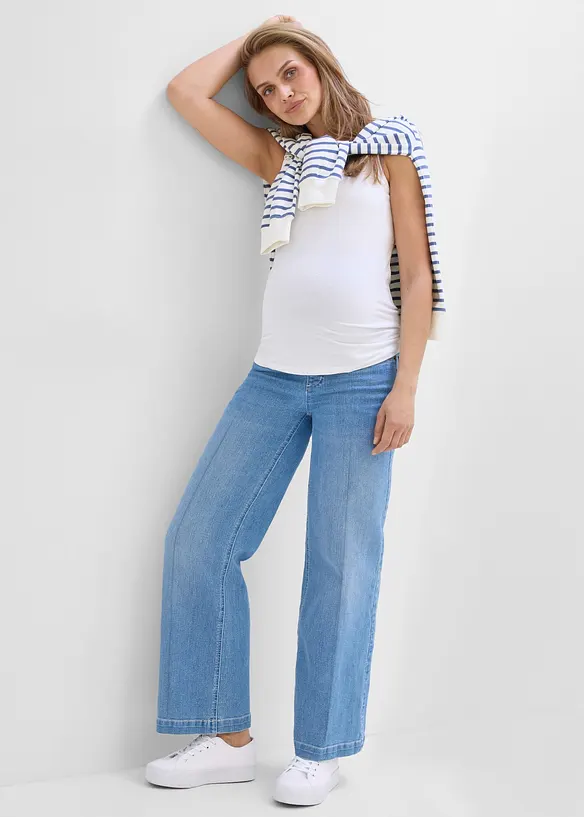 Jean large de grossesse, long et extensible, bonprix