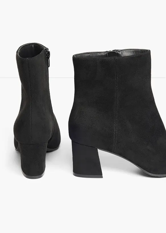 Bottines &agrave; talon bloc, bonprix