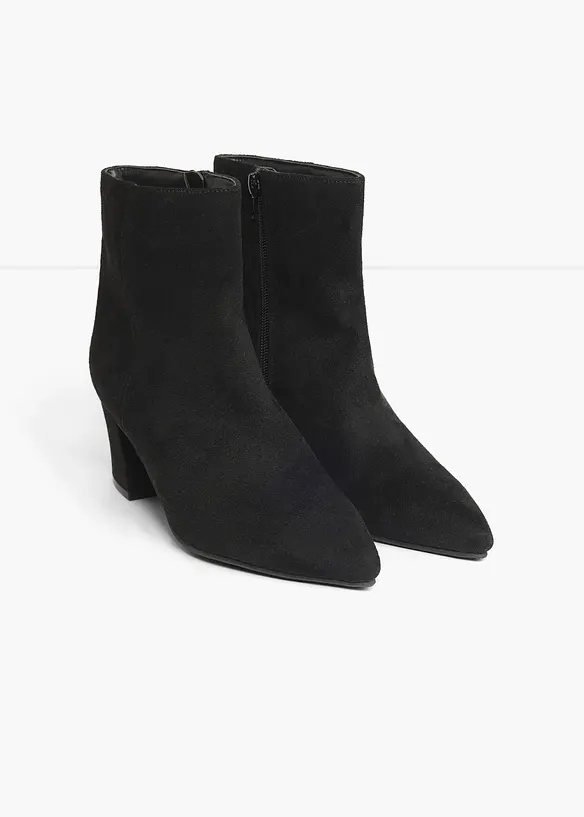 Bottines &agrave; talon bloc, bonprix