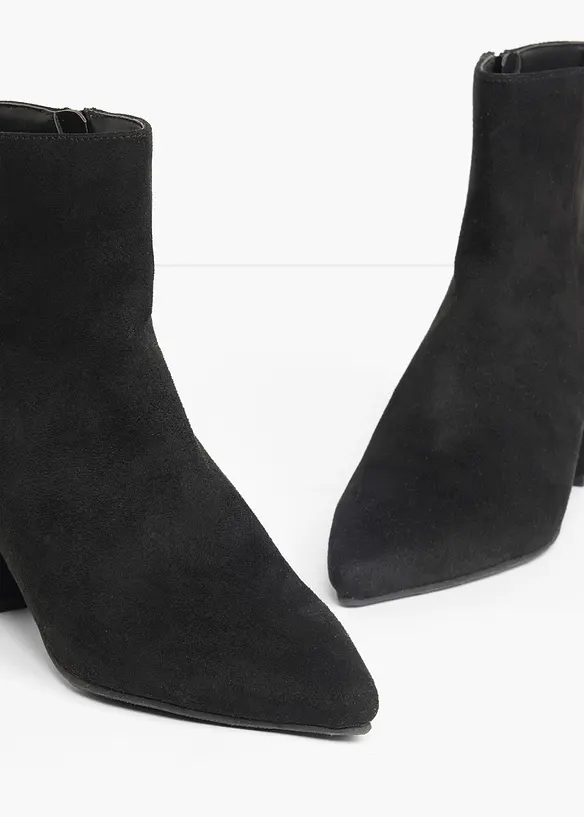Bottines &agrave; talon bloc, bonprix
