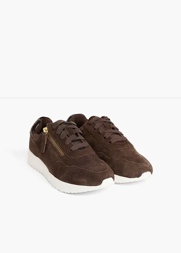 Sneaker aus Veloursleder, bonprix