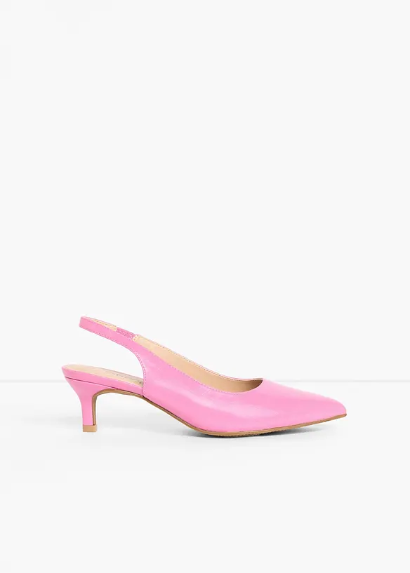 Escarpins slingback &agrave; petit talon fin, bonprix