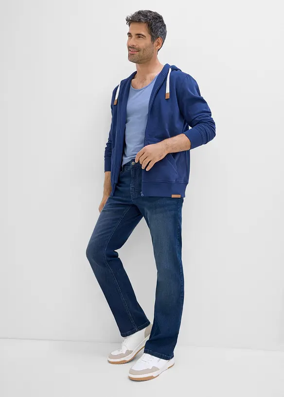 Jean regular et bootcut &agrave; taille &eacute;lastiqu&eacute;e, bonprix