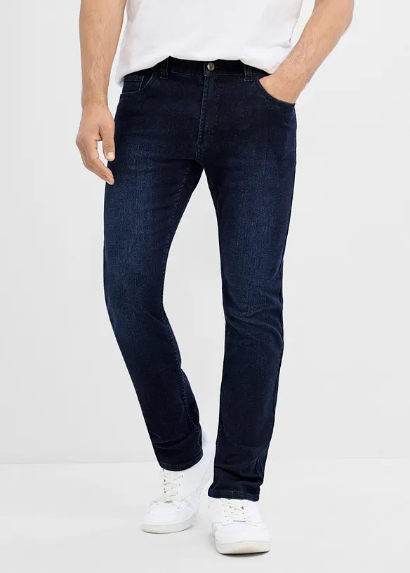 Jean slim et droit &agrave; taille &eacute;lastiqu&eacute;e, bonprix