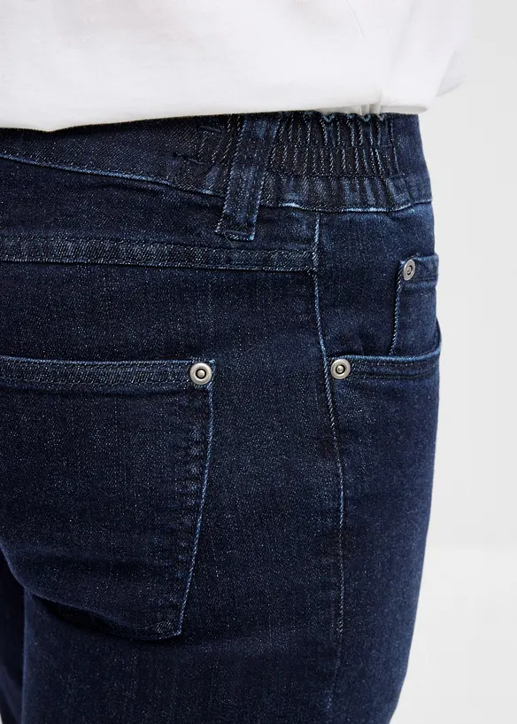 Jean slim et droit &agrave; taille &eacute;lastiqu&eacute;e, bonprix
