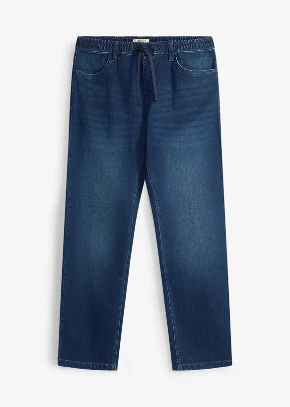 Jean loose et droit &agrave; taille &eacute;lastiqu&eacute;e, bonprix