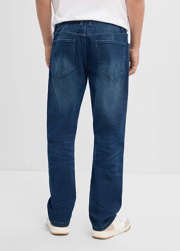 Jean loose et droit &agrave; taille &eacute;lastiqu&eacute;e, bonprix