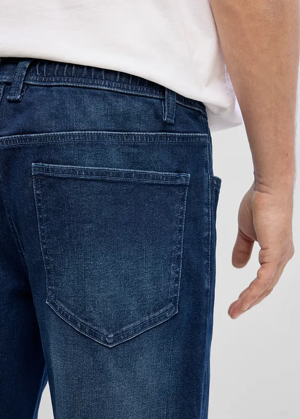 Jean loose et droit &agrave; taille &eacute;lastiqu&eacute;e, bonprix