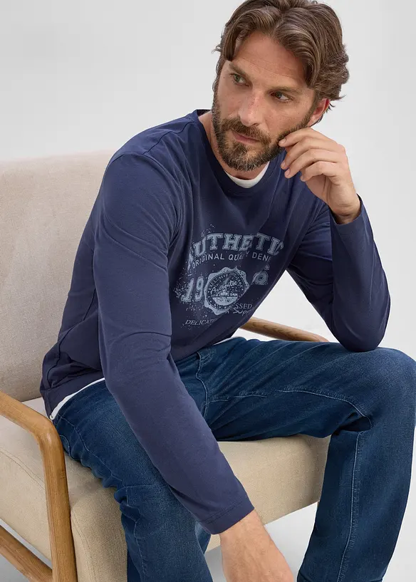Jean loose et droit &agrave; taille &eacute;lastiqu&eacute;e, bonprix