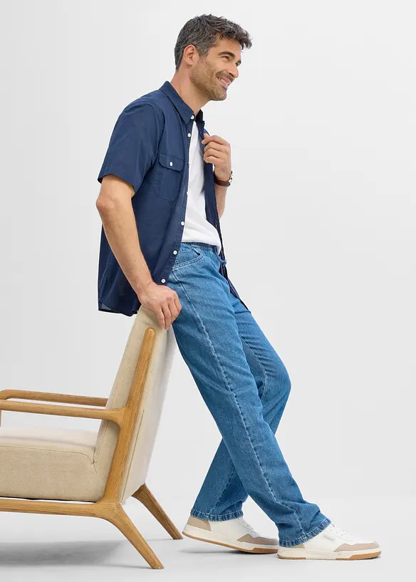 Jean jogger classique et droit, bonprix
