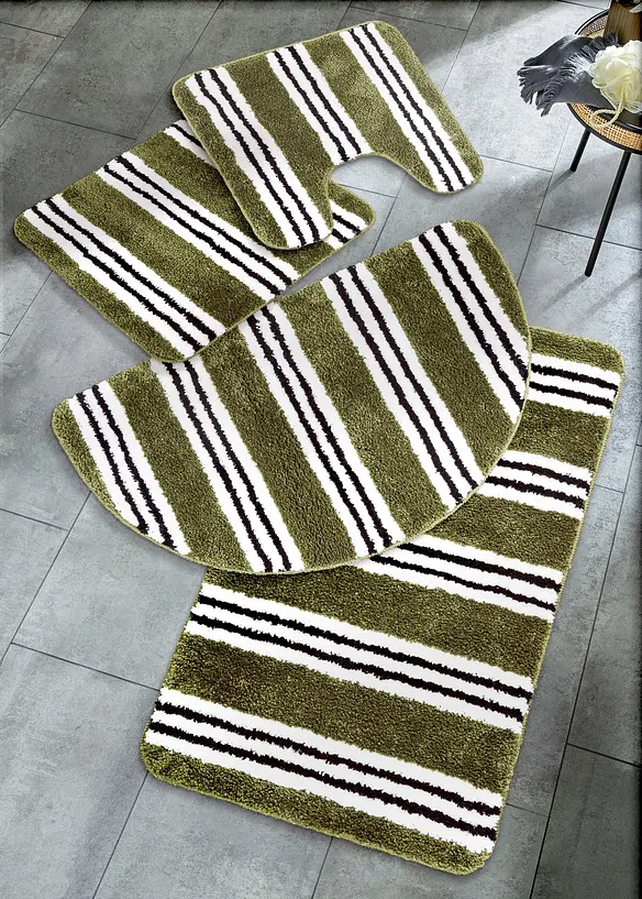 Getuftete Badmatte mit Streifen, bonprix