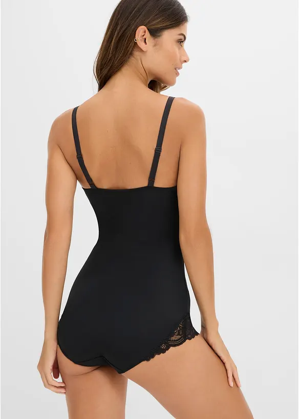 Body sculptant avec dentelle, maintien mod&eacute;r&eacute;, bonprix
