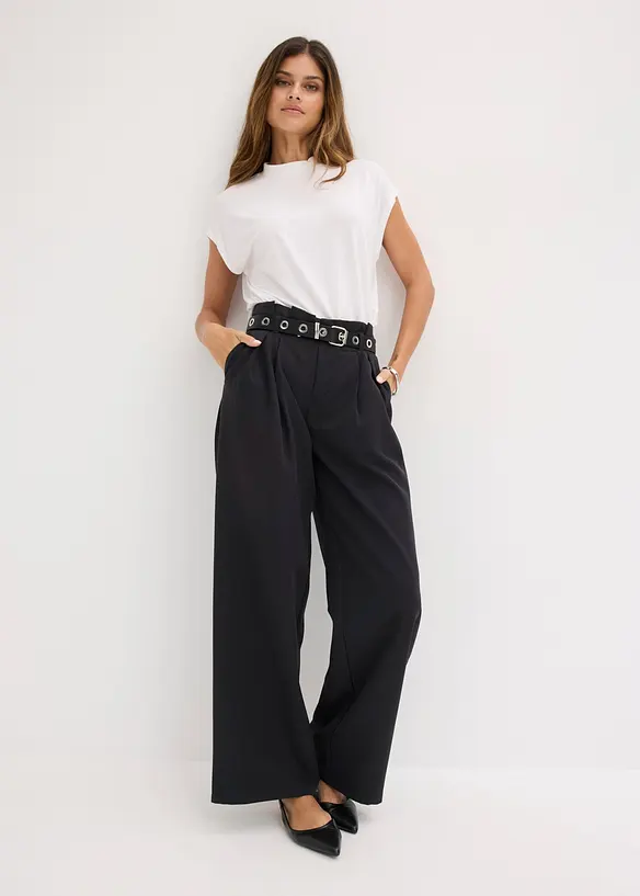 Bundfaltenhose mit Bequembund, bonprix