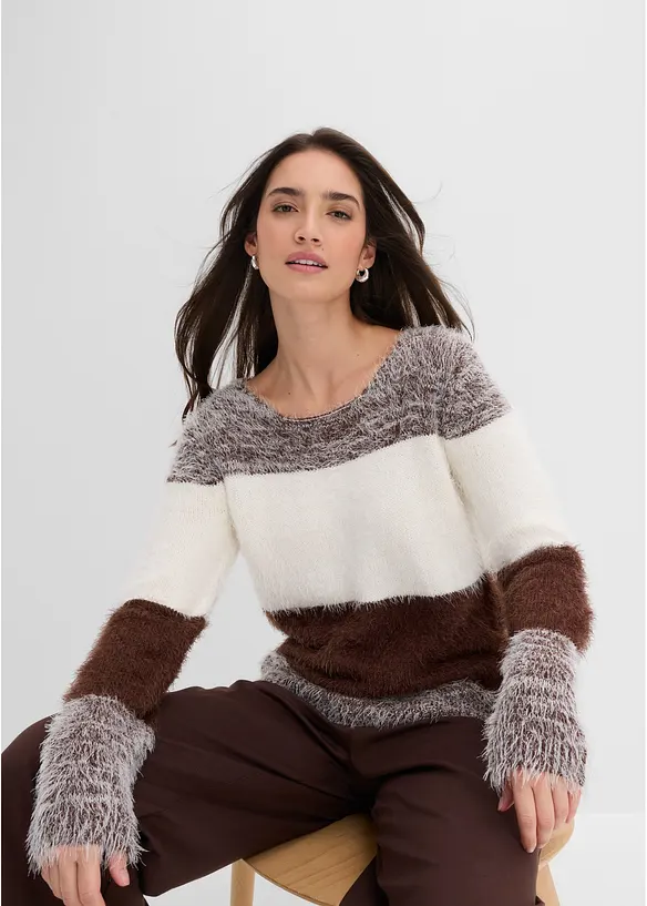 Grobstrick-Pullover, bonprix